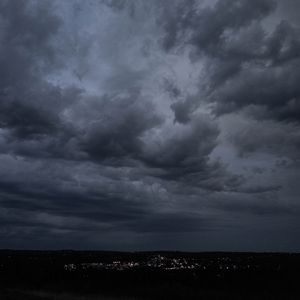 Preview wallpaper clouds, sky, lights, dark