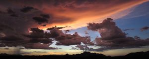 Preview wallpaper clouds, sky, mountains, overcast