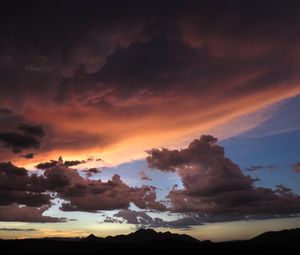 Preview wallpaper clouds, sky, mountains, overcast