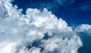 Preview wallpaper clouds, sky, nature, landscape, white