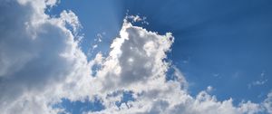 Preview wallpaper clouds, sky, nature, blue, white