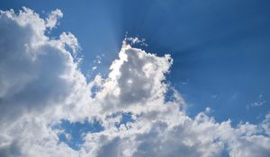 Preview wallpaper clouds, sky, nature, blue, white