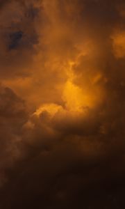 Preview wallpaper clouds, sky, nature, brown