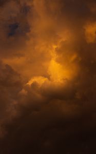 Preview wallpaper clouds, sky, nature, brown