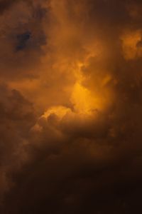 Preview wallpaper clouds, sky, nature, brown