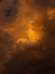 Preview wallpaper clouds, sky, nature, brown