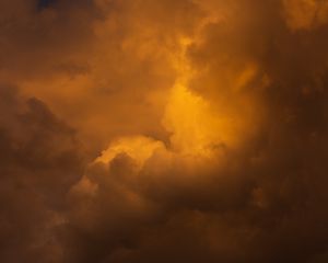 Preview wallpaper clouds, sky, nature, brown