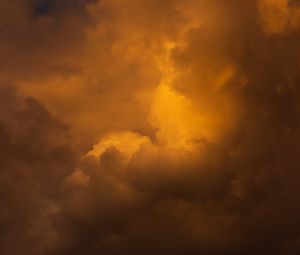 Preview wallpaper clouds, sky, nature, brown