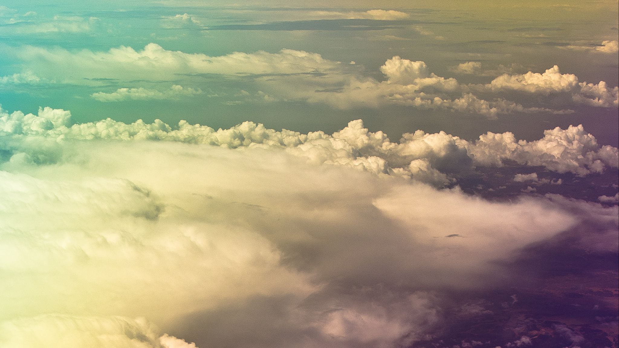 Download Wallpaper 2048x1152 Clouds Sky Nature Height Ultrawide