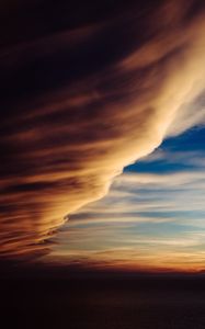 Preview wallpaper clouds, sky, overcast, night