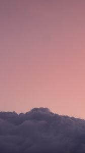 Preview wallpaper clouds, sky, pink, evening