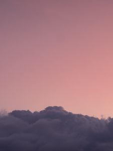 Preview wallpaper clouds, sky, pink, evening