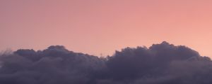 Preview wallpaper clouds, sky, pink, evening