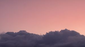 Preview wallpaper clouds, sky, pink, evening