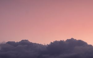 Preview wallpaper clouds, sky, pink, evening