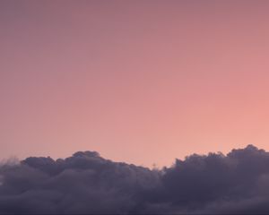 Preview wallpaper clouds, sky, pink, evening