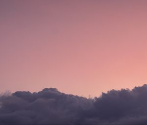 Preview wallpaper clouds, sky, pink, evening