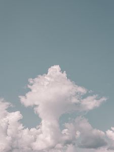 Preview wallpaper clouds, sky, porous, minimalism
