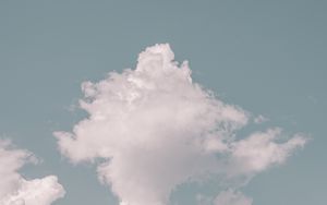 Preview wallpaper clouds, sky, porous, minimalism
