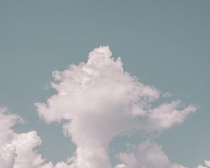 Preview wallpaper clouds, sky, porous, minimalism