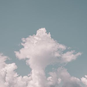 Preview wallpaper clouds, sky, porous, minimalism