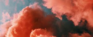 Preview wallpaper clouds, sky, porous, pink