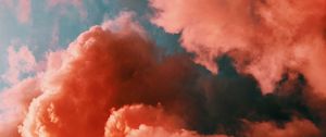 Preview wallpaper clouds, sky, porous, pink