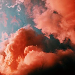 Preview wallpaper clouds, sky, porous, pink