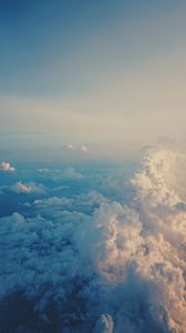 Preview wallpaper clouds, sky, porous, air, flight
