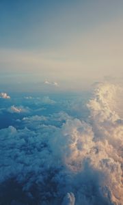 Preview wallpaper clouds, sky, porous, air, flight