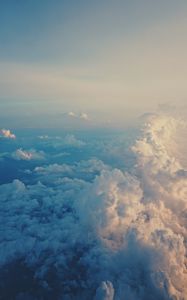 Preview wallpaper clouds, sky, porous, air, flight