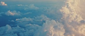 Preview wallpaper clouds, sky, porous, air, flight