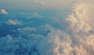 Preview wallpaper clouds, sky, porous, air, flight