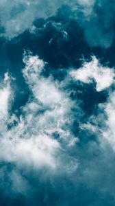 Preview wallpaper clouds, sky, porous, blue, white