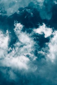 Preview wallpaper clouds, sky, porous, blue, white