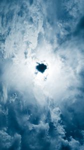 Preview wallpaper clouds, sky, porous, blue