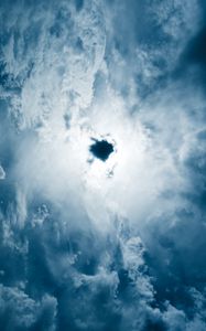 Preview wallpaper clouds, sky, porous, blue
