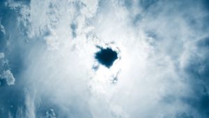 Preview wallpaper clouds, sky, porous, blue