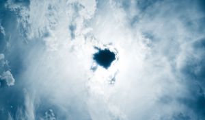 Preview wallpaper clouds, sky, porous, blue