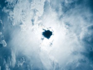 Preview wallpaper clouds, sky, porous, blue