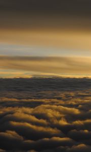 Preview wallpaper clouds, sky, porous, horizon