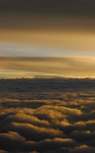 Preview wallpaper clouds, sky, porous, horizon