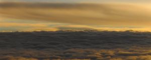 Preview wallpaper clouds, sky, porous, horizon