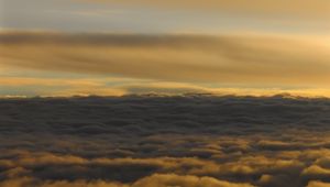 Preview wallpaper clouds, sky, porous, horizon