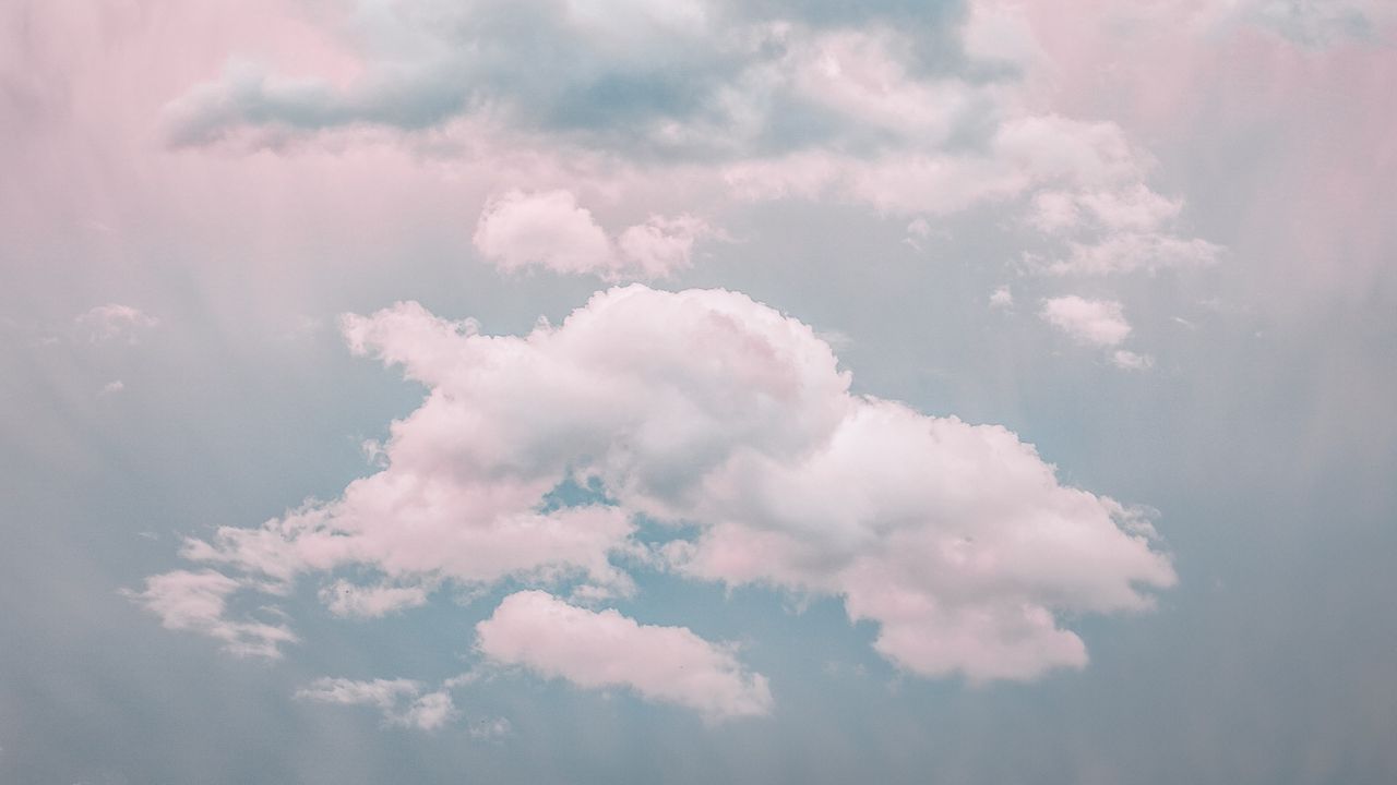 Wallpaper clouds, sky, porous, pastel, light