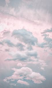 Preview wallpaper clouds, sky, porous, pastel, light