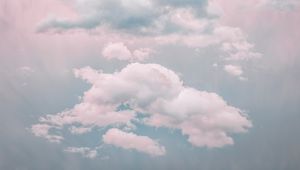 Preview wallpaper clouds, sky, porous, pastel, light