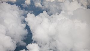 Preview wallpaper clouds, sky, porous, white