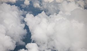 Preview wallpaper clouds, sky, porous, white