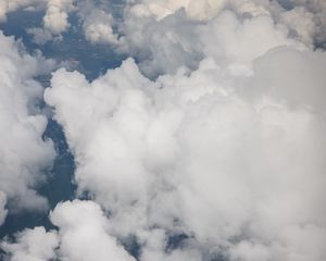 Preview wallpaper clouds, sky, porous, white